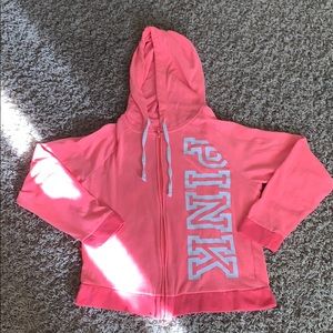 PINK zip up hoodie
